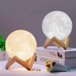 Đèn ngủ LED hình mặt trăng 3D