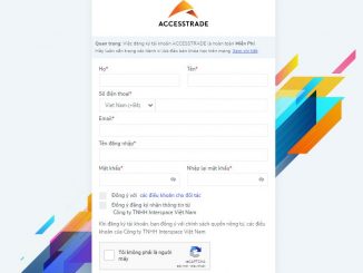 nhập thông tin tạo tài khoản accesstrade