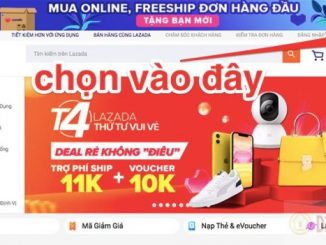 Bạn chọn vào Đăng ký để bắt đầu đăng ký tài khoản lazada